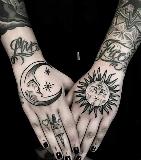 Lista Foto Tatuajes De Sol Y Luna A Color Actualizar