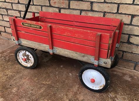 Vintage Radio Flyer Town And Country Wagon Stake Body Wagon Etsy