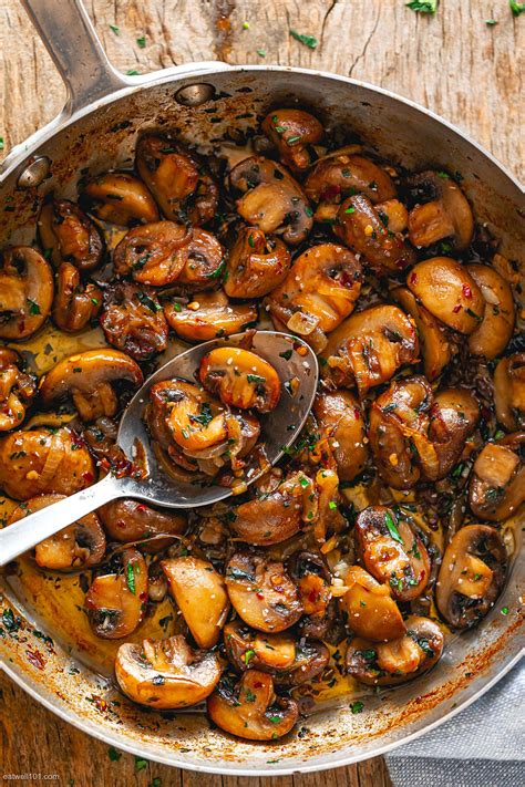 Garlic Butter Mushrooms Recipe How To Cook Mushrooms — Eatwell101