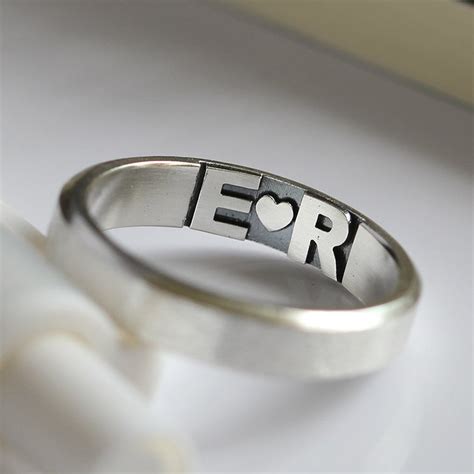 matching promise rings personalized couple rings promise rings for couples couple ring set