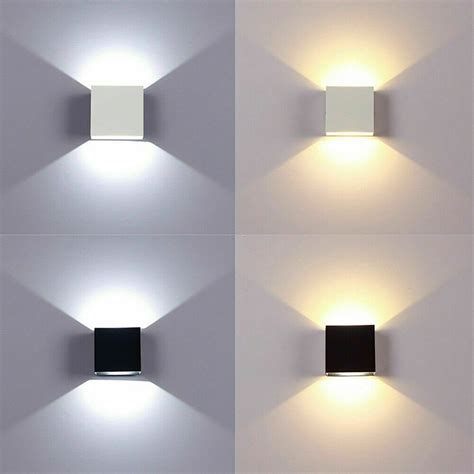 Modern 6w Led Wall Light Bedroom Spot Lighting Up Down Lamp Sconce