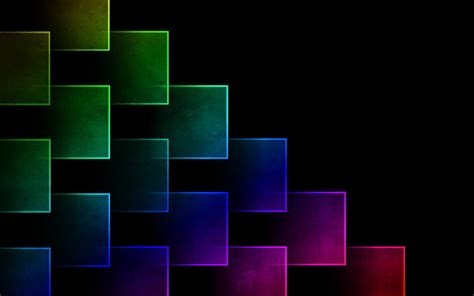 Hd Wallpaper Color Cubes Background Green Blue And Purple Graphics