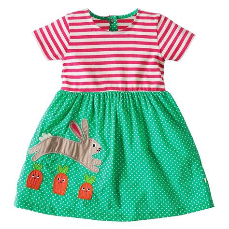 Girls Summer Dress 2018 Brand Striped Cotton Baby Unicorn Dress