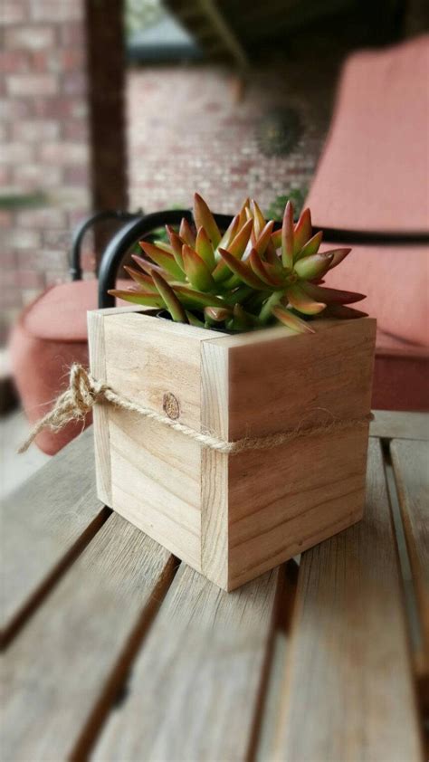 They're perfect for keeping this cleverly designed diy greenhouse planter box is covered with a garden quilt material that helps keep the temperature perfect for your veggies and herbs! Redwood Succulent Planter Box Flower Box Garden Box Home ...