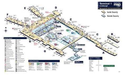 Msp Airport Terminal Map Images And Photos Finder