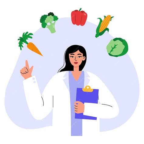 Premium Vector | Diet plan or nutrition consultation concept. Female