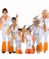 DISFRAZ GRUPO ABBA NARANJA - comprar online en LaCasadelasFiestas.com