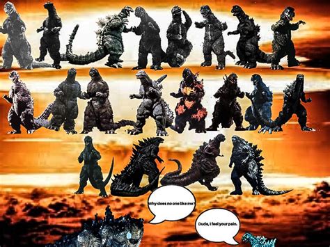 Evolution Of Godzilla 1954 2018 Rgodzilla