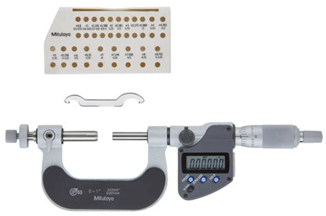 Mitutoyo Gear Tooth Micrometers Series 324 124 Interchangeable Ball