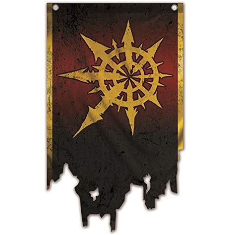 Just Funky Warhammer 40k Chaos Space Marines Wall Bannerflag 50 X 30