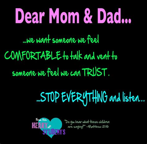 Dear Mom And Dad Quotes Quotesgram