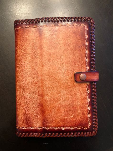 Handmade Leather Bible Cover Handlaced Genuine Leather Book Etsy