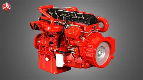 Cummins X12 Truck Engine 3d Model In Heavy Equipment 3dexport