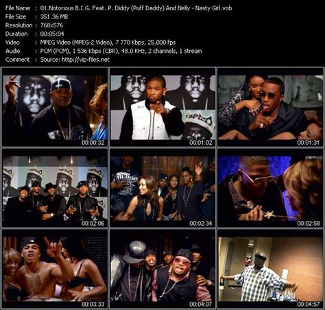Download P Diddy Video Do That Clip Trade It All Vidoclip Notorious B I G Vob Nasty Girl