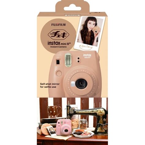 Fujifilm Instax Mini 8 Plus Polaroid Camera Cocoa