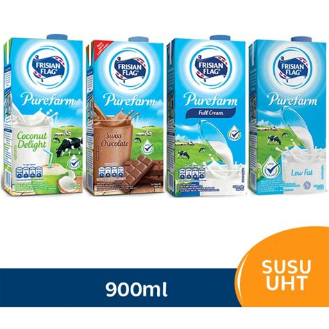 Jual Frisian Flag Purefarm Uht Ml Ml Coklat Coconut Full Cream