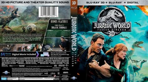 Jurassic Park 3d Blu Ray Scanned Blu Ray Cover Jurassic World