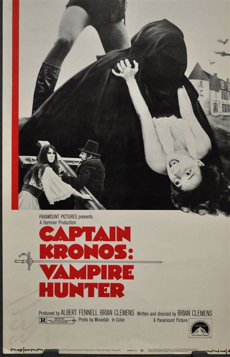 Captain Kronosvampire Hunter 1974 Original 14x36 Movie Poster Horst