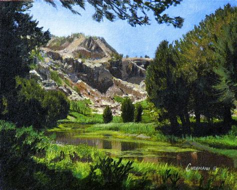 Mountain Scene Painting By Phil Cusumano