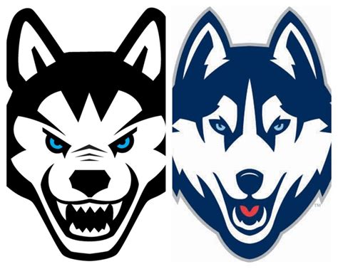 The Northeastern Huskies Logo Is On The Left And How Closely Does The