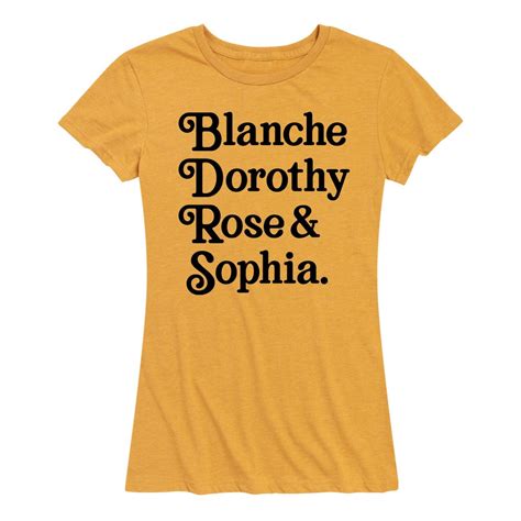 Blanche Dorothy Rose Sophia Women S Short Sleeve T Shirt Etsy