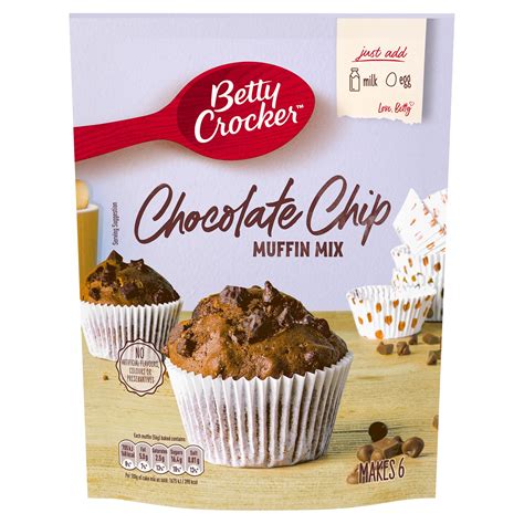 Betty Crocker Chocolate Chip Muffin Mix 220g Home Baking Iceland Foods