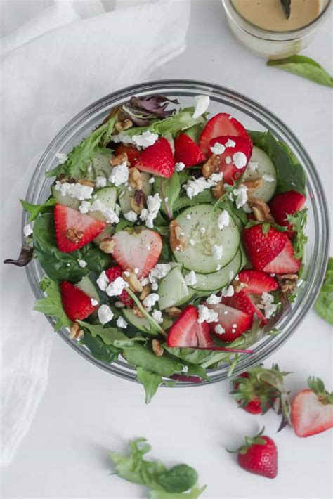 Strawberry Spring Salad With Goat Cheese Low Carb Casa De Crews