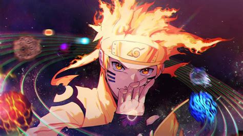 Orange Eyes Naruto Uzumaki Galaxy Background Hd Naruto Wallpapers Hd