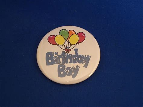 Birthday Boy Lot Of 100 Buttons Pins Pinbacks 2 14 Badge Large New