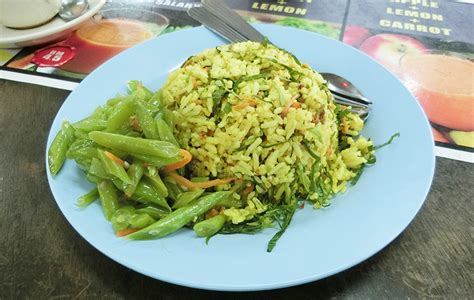 Economy Rice Nasi Ulam Penang Malaysia Asian Food