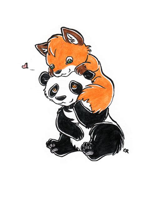 Panda Fox By Imaginaryfox On Deviantart