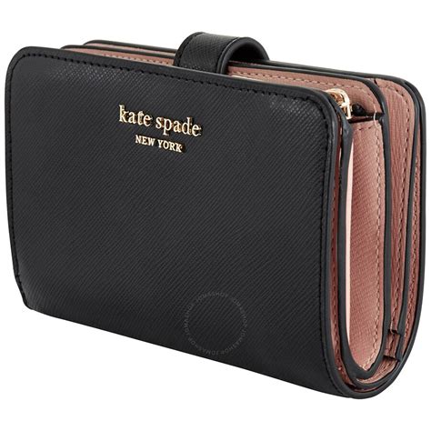 Kate Spade Black Spencer Compact Wallet PWRU Handbags Spencer Jomashop