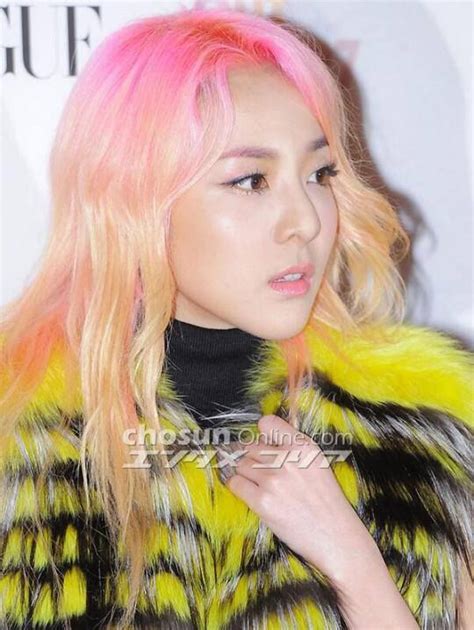 2ne1 Dara Hair Color Unique Hair Colour 2ne1 Dara Pink Blonde Hair