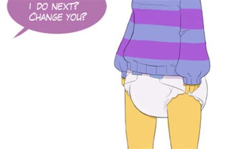 Undertale Frisk In Diapers Abdl Anime Pees And Poops In Diapers