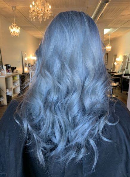 63 Best Ideas Hair Color Silver Ombre Curls Silver Blue Hair Blue