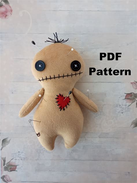 Voodoo Doll Sewing Pattern And Tutorial Creepy Cute Goth Doll Etsy