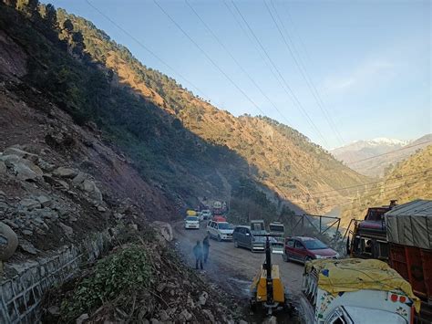 Jammu Srinagar National Highway Reopens For Traffic After Landslide Debris Cleared