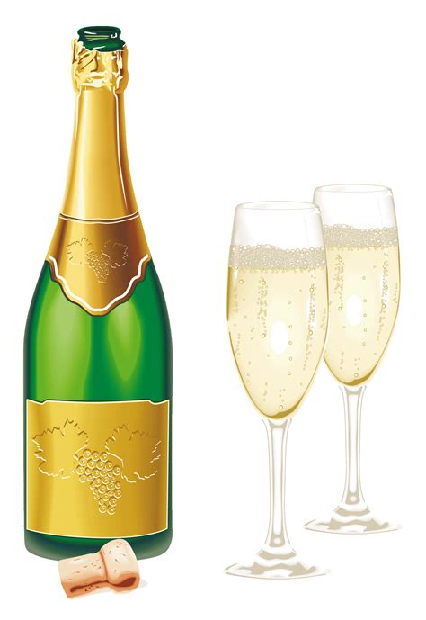 Champagne PNG images, Champagne bottle glass png png image