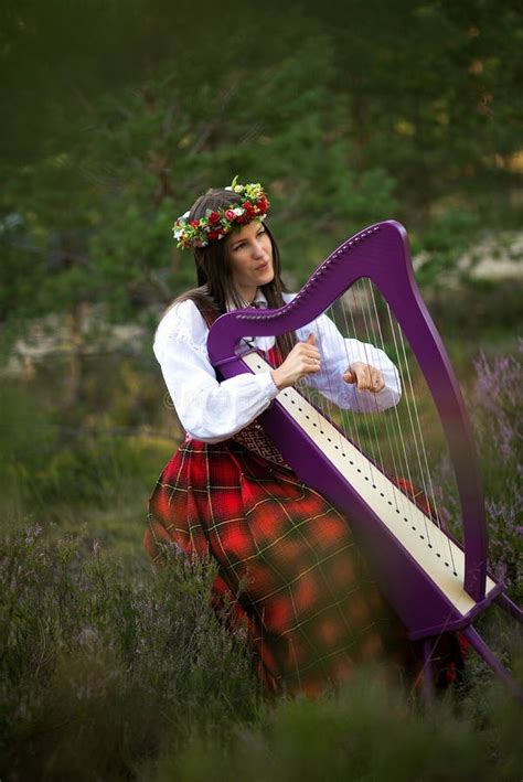 345 Young Woman Playing Harp Stock Photos Free And Royalty Free Stock