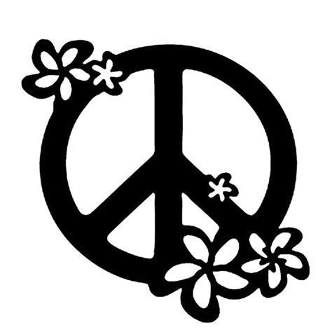 Peace Sign Silhouette at GetDrawings | Free download