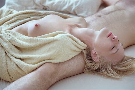 Naked Woman Sleeping On Her Man By Stocksy Contributor Sonja Lekovic Stocksy