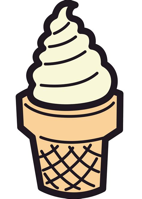 Cartoon bananas and ice cream cones set, vector illustration. Ice Cream Cone Clip Art - Free Clip Art - Clipart Bay