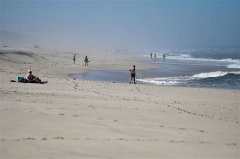 Atlantic Ocean Beach Scene Stock Image Image Of