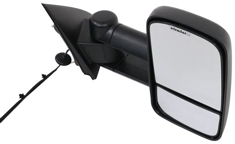 K Source Custom Extendable Towing Mirror Electricheat Textured Black Passenger Side K