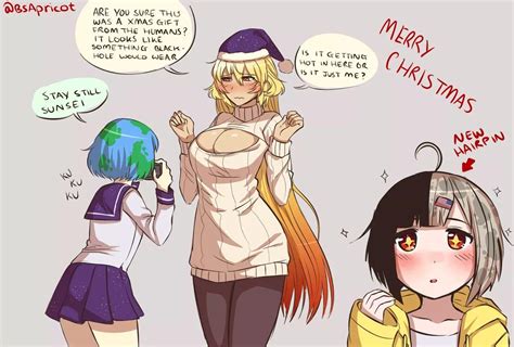 Have A Wonderful Christmas Heres Some More Space Waifus By Bsapricot