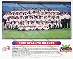 1992 ATLANTA BRAVES TEAM 8X10 PHOTO NATIONAL LEAGUE CHAMPIONS WORLD ...