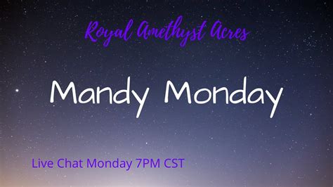 Mandy Monday Live Chat Youtube