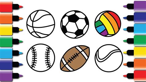 Sports Balls Drawings Free Download On Clipartmag