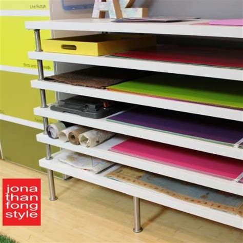 I looked into buying flat file cabinets like the ones that architects use for blueprints, and they are super expensive. Flat File Storage Made With Ikea Table Tops | See more ...