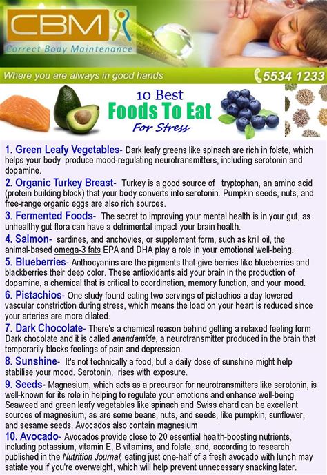 best foods to eat if you are stressed correct body maintenance